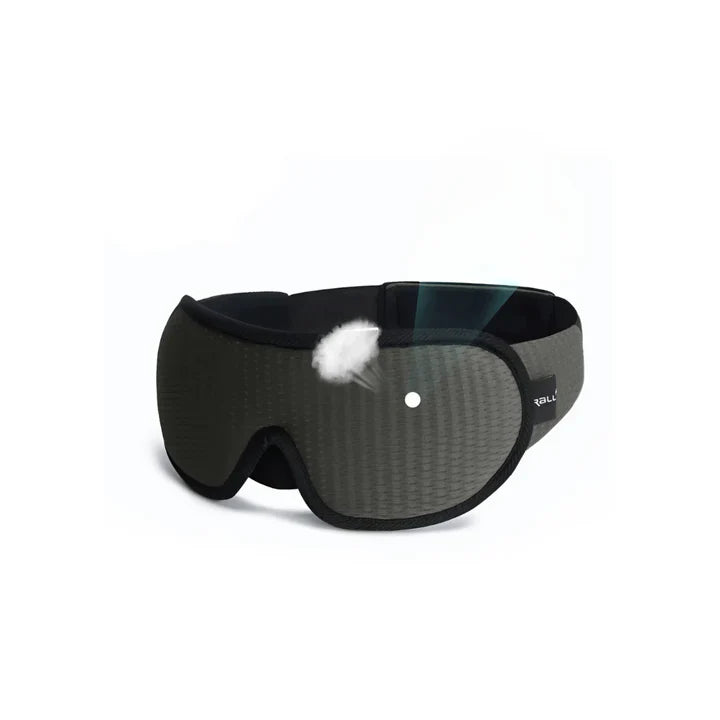 Ergonomische 3D-Schlafmaske für Frauen, schwarz, bietet vollkommene Dunkelheit und maximalen Komfort für erholsamen Schlaf.