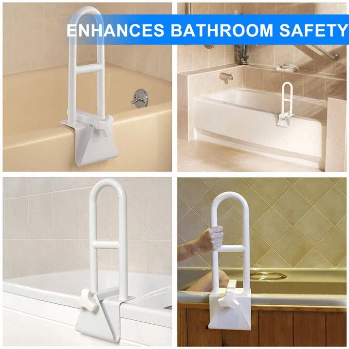 Ergonomischer Badewannenhaltegriff für Senioren, bietet sicheren Halt im Badezimmer, verhindert Unfälle, einfache Montage.