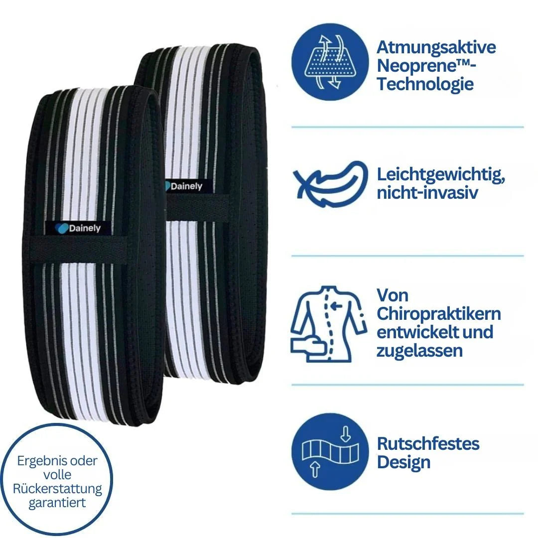 Ergonomischer Stützgürtel, schwarz-grau, für Rücken- und Beckenunterstützung, mit verstellbarer Passform und atmungsaktivem M