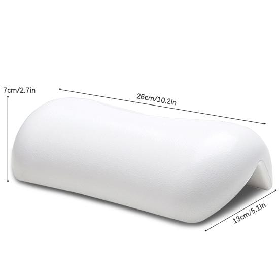 Ergonomisches, rutschfestes Badekissen mit Saugnäpfen in der Badewanne für entspannte Nackenstütze und schnelles Trocknen.