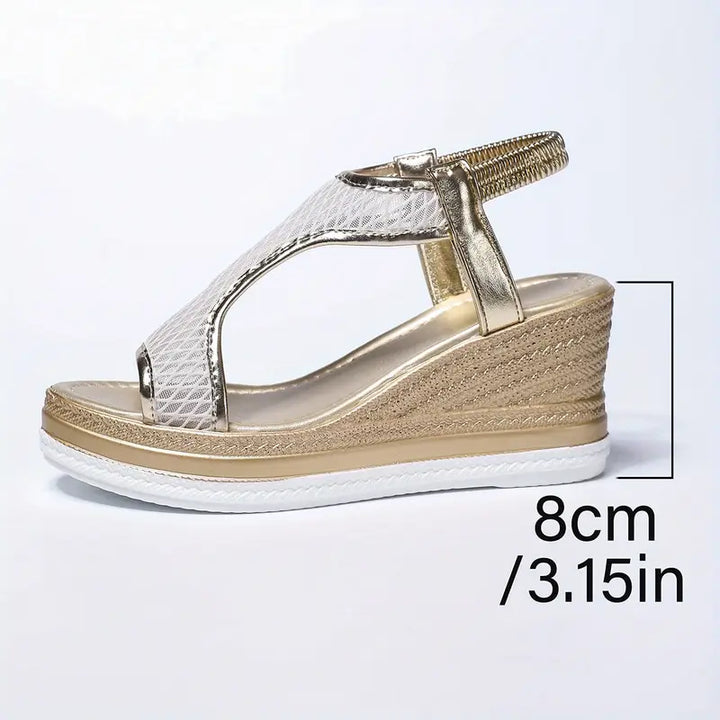 Keilsandalen für Damen, ergonomisch designt, bieten ultimativen Komfort und Halt im Sommer.