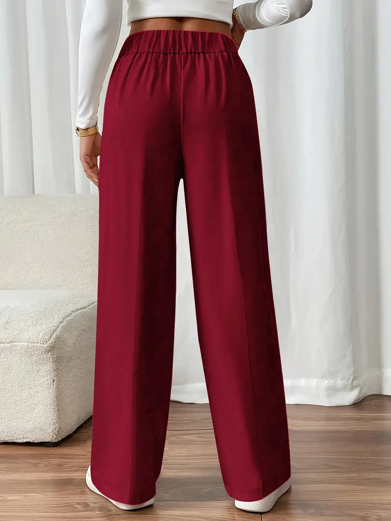Hochwertige Bundhose für Damen mit weitem Beinschnitt