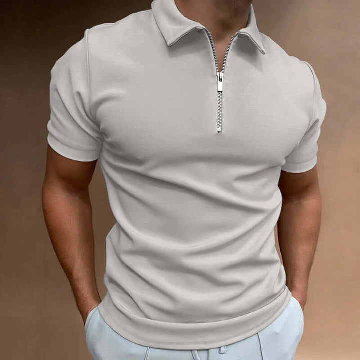 Herren Poloshirt mit Reißverschluss: Atmungsaktiv & Bequem