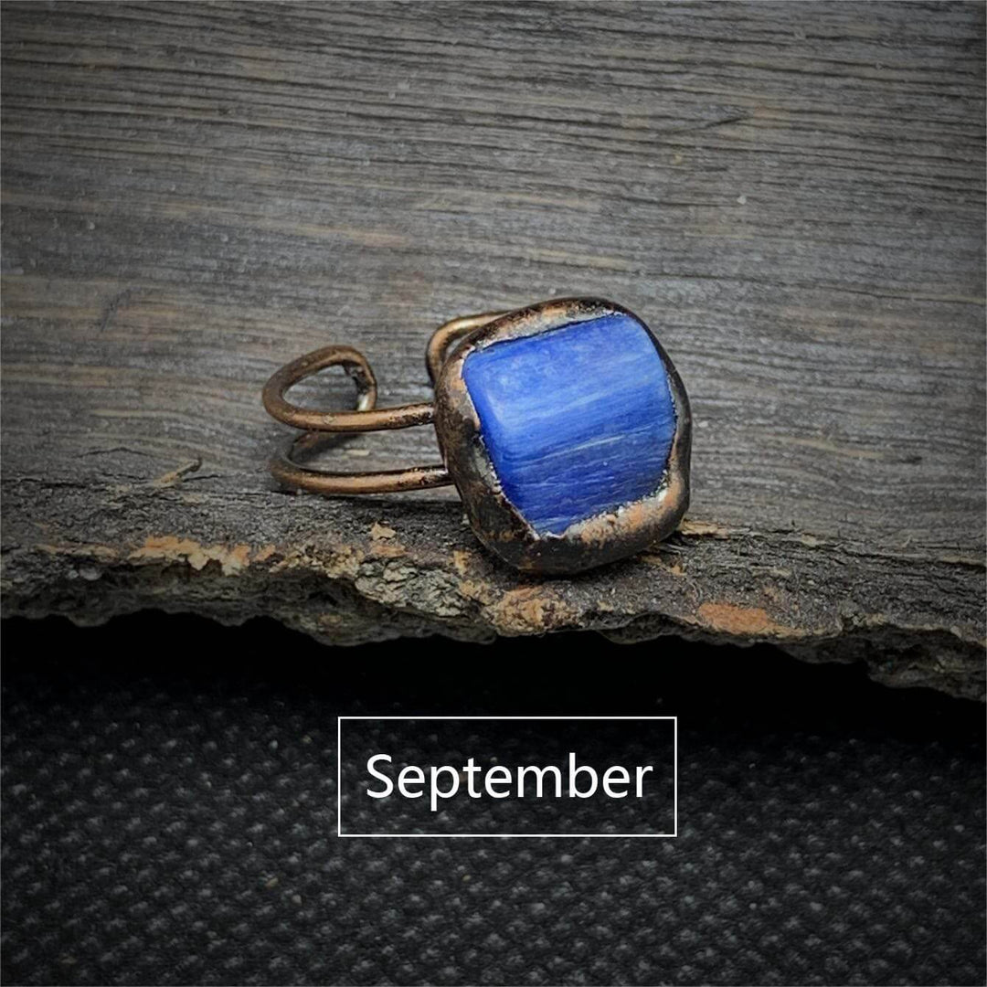 Rohstein-Geburtsring: Unikat-Schmuck