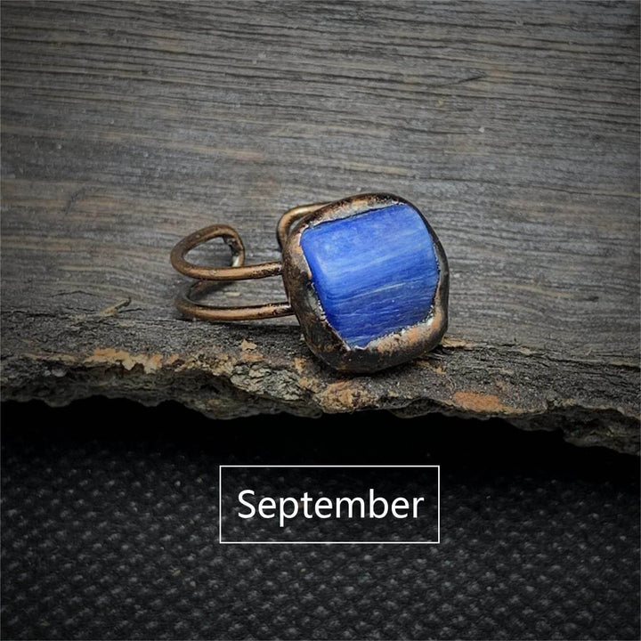 Rohstein-Geburtsring: Unikat-Schmuck