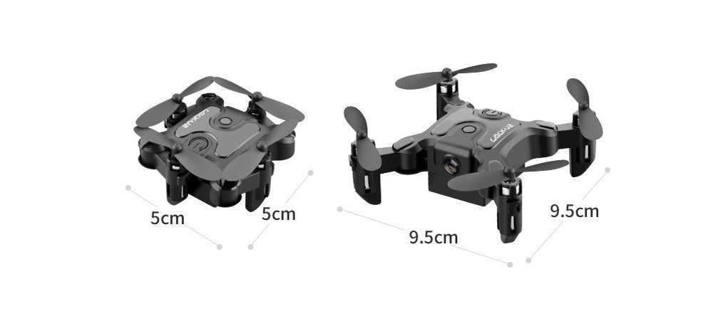 "Faltbare Mini Drohne 4K in Flugposition, HD Kamera für beeindruckende Luftaufnahmen, kompakt und perfekt für Reisen."