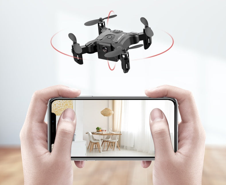 "Faltbare Mini Drohne 4K in Flugposition, HD Kamera für beeindruckende Luftaufnahmen, kompakt und perfekt für Reisen."