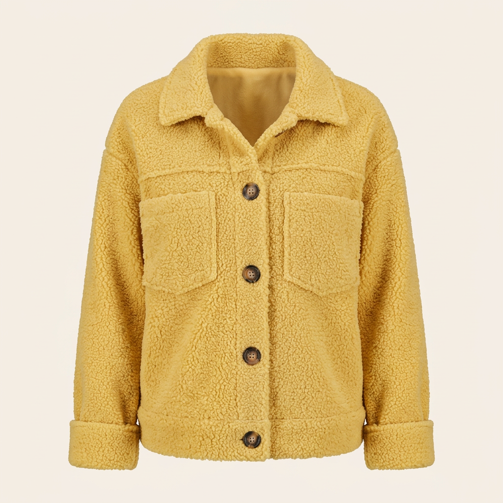Damen Kuschelige Jacke mit Innenfutter – Weich & Warm für den Alltag