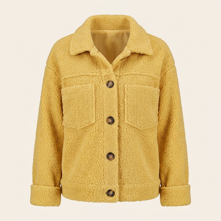 Damen Kuschelige Jacke mit Innenfutter – Weich & Warm für den Alltag