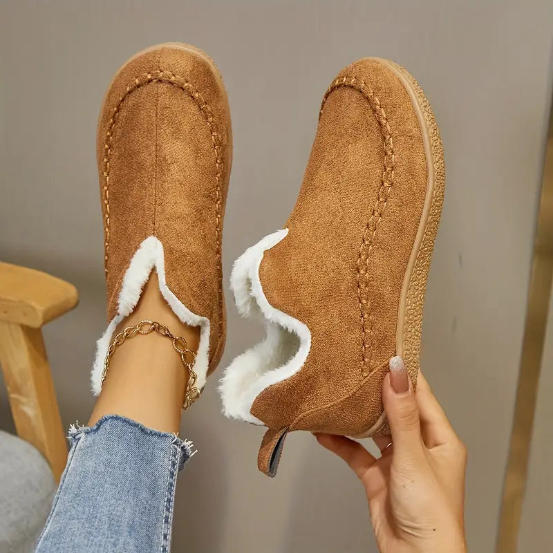 Damen Knöchelstiefel mit und Rundzehen