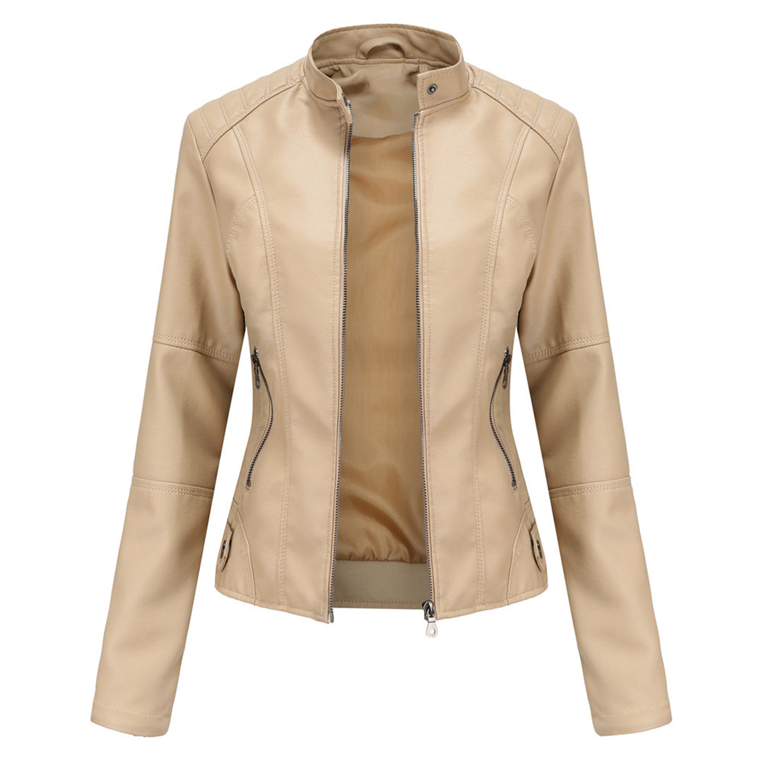 Stilvolle Damen-Modejacke, figurbetont und tailliert, mit strukturiertem Design für elegante Auftritte.