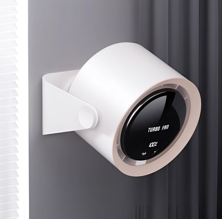 Leiser flügelloser Tischventilator mit LED-Display. Perfekt als Büroventilator oder für die Heimkühlung im Sommer.