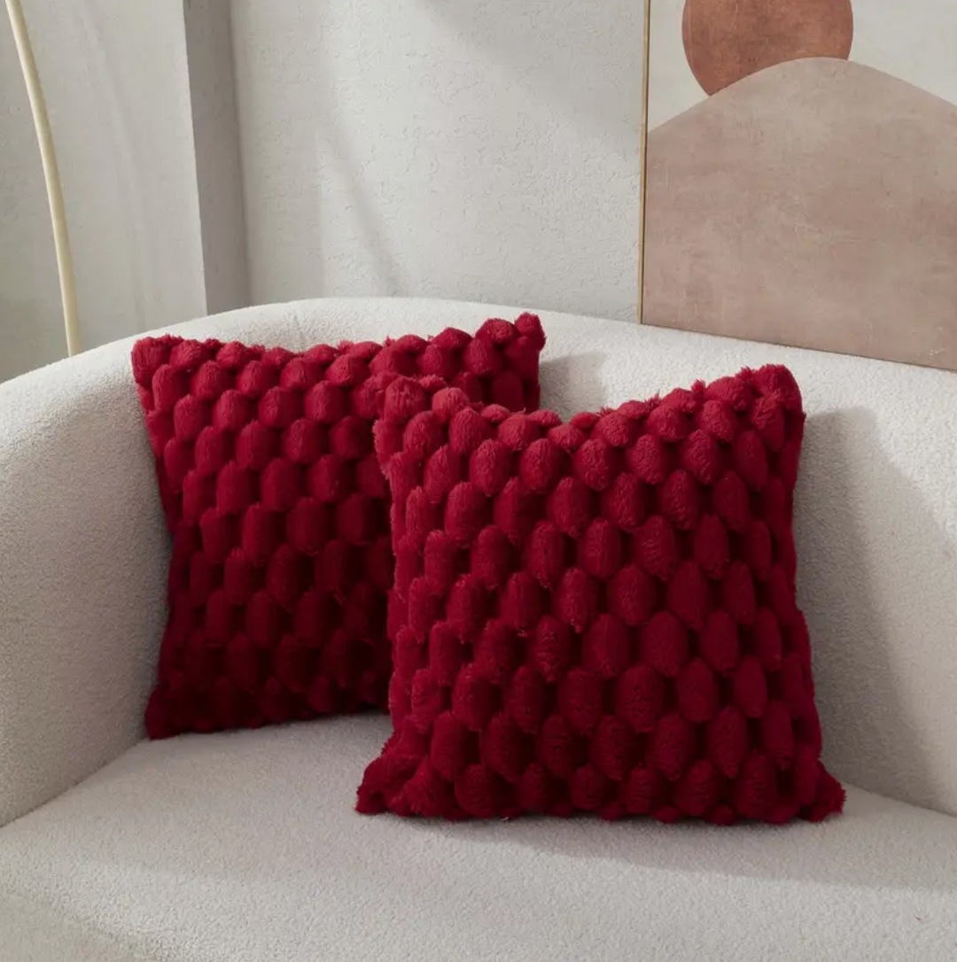 "Flauschiges Kissen mit weicher Kissenhülle, stilvoll in beige, perfekt für Wohn- und Schlafzimmer, 50x50 cm"