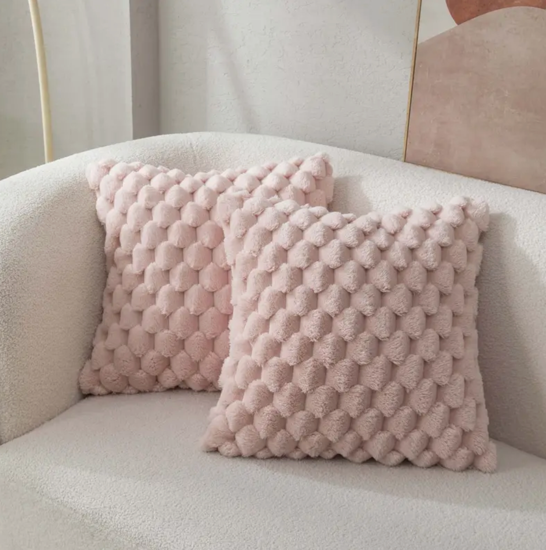 "Flauschiges Kissen mit weicher Kissenhülle, stilvoll in beige, perfekt für Wohn- und Schlafzimmer, 50x50 cm"