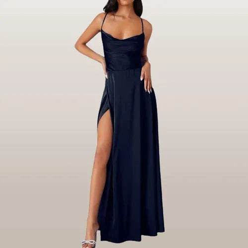 Ärmelloses Damen Maxikleid, elegant und fließend, ideal für sommerliche Abende und besondere Anlässe.