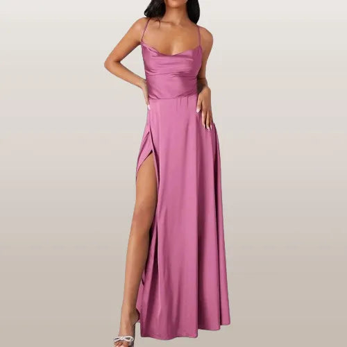 Sommerliches, elegantes Damen Maxikleid ohne Ärmel, vielseitig für Freizeit und festliche Anlässe.