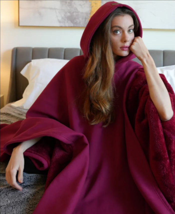 Warmer Oversize Hoodie mit Deckenfunktion, weich und gemütlich; Einheitsgröße für maximale Entspannung.