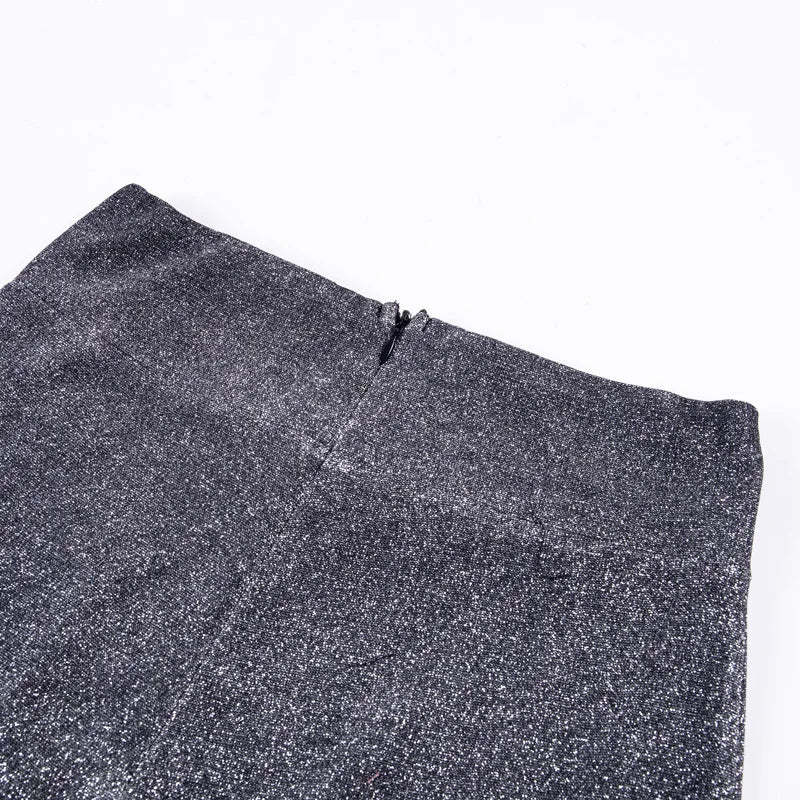 Modische Glitzerhose für Frauen, hoher Bund, glänzend & bequem, ein Must-have für Herbst/Winter.