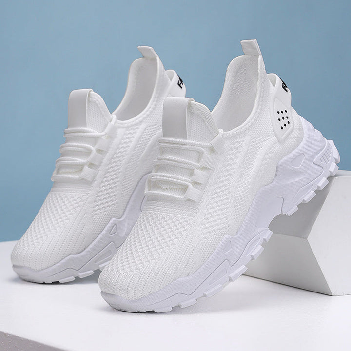 "Graue ortopädische Sneakers für Damen mit stoßdämpfenden Gel-Innensohlen und rutschfesten Sohlen, elegant und komfortabel."
