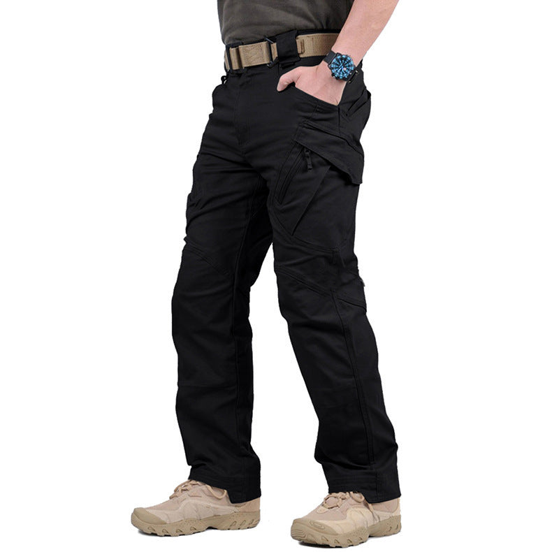 Graue Tactical Herrenhose, strapazierfähig und funktional, optimal für Trekking & Outdoor-Sport.