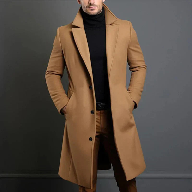 Bequemer Herren Wintermantel in Grau, ideal für den Alltag, hält zuverlässig warm.