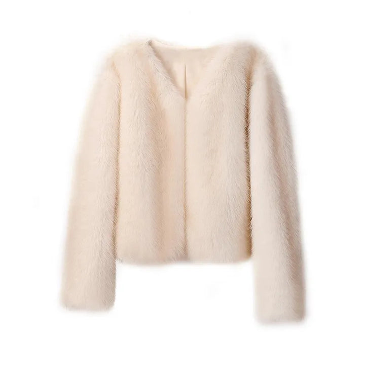 Warmer langer Damen Wintermantel für Damen, gekerbter Kragen und Seitentaschen; ideal für den Winter.