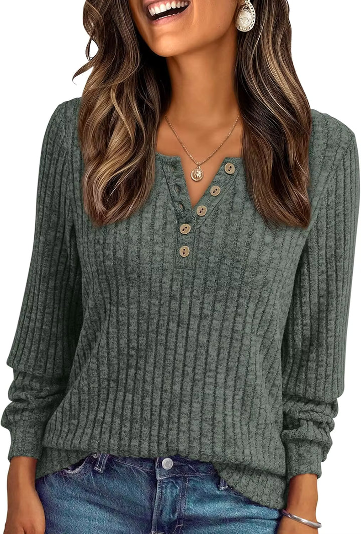 Damen Streifen-Sweatshirt Winter – Gemütlicher Freizeit-Look