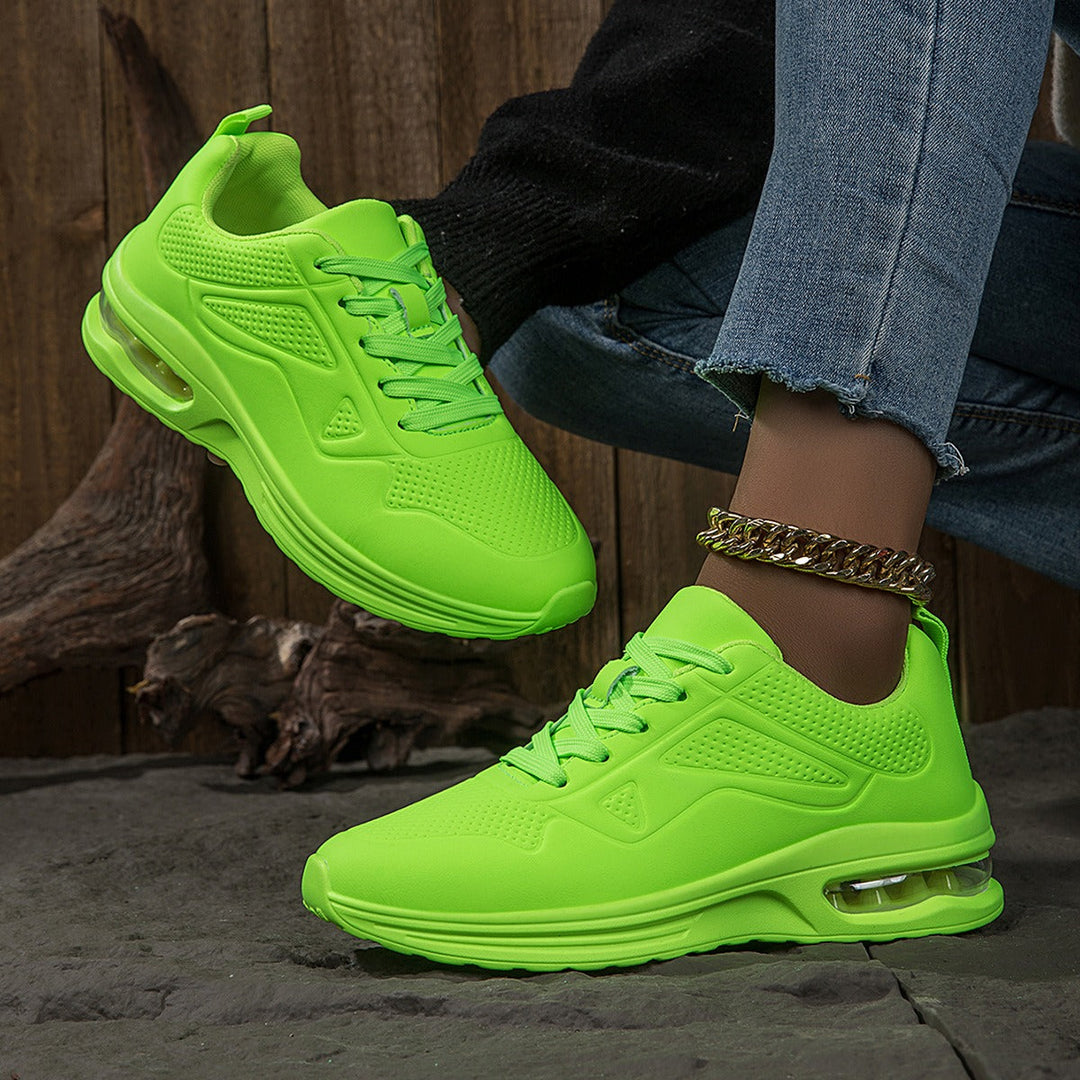 Damen orthopädische Air Cushion Sneakers in Grün