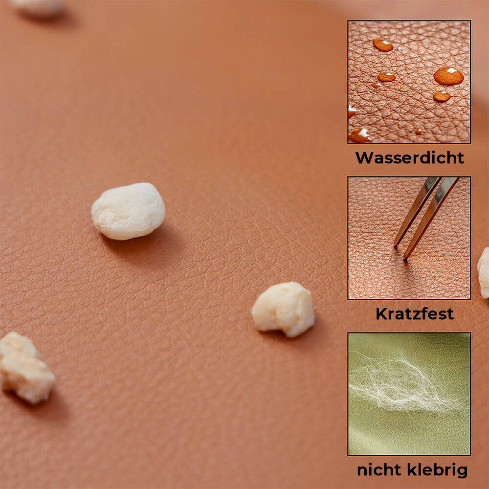 "Großer, stilvoller Deluxe-Hundesitz aus Kunstleder fürs Auto mit dicker Polsterung und erweiterbarem Liegebereich"