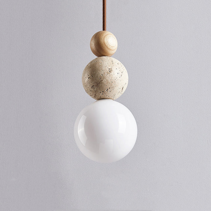 Moderne Travertin Pendelleuchte für Esszimmer