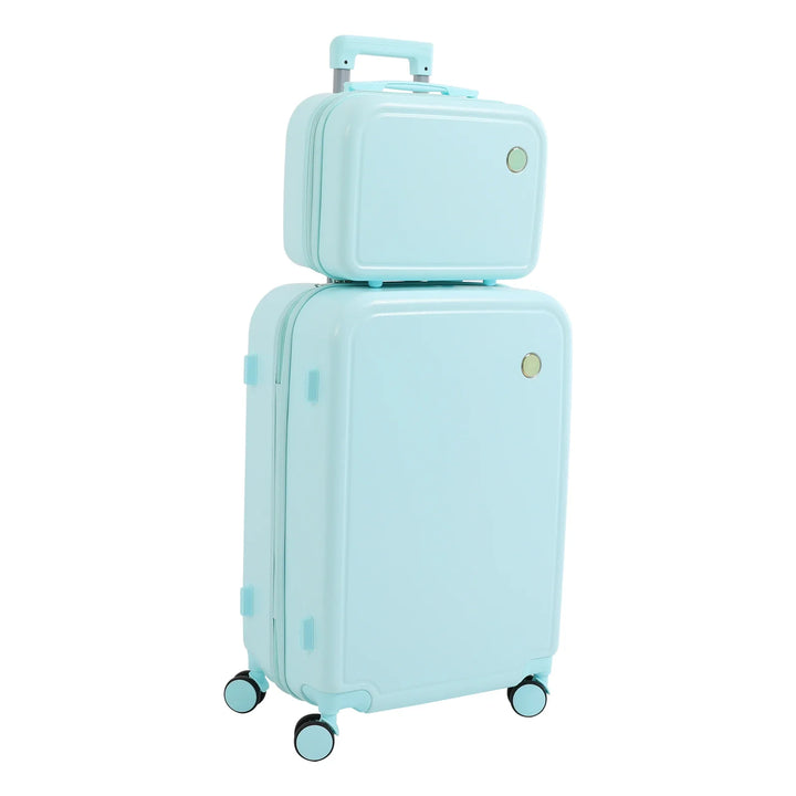 Komplettes Reise-Set: Hartschalen-Koffer in zwei Größen mit leisem 4-Doppelrad-System für jede Reise.