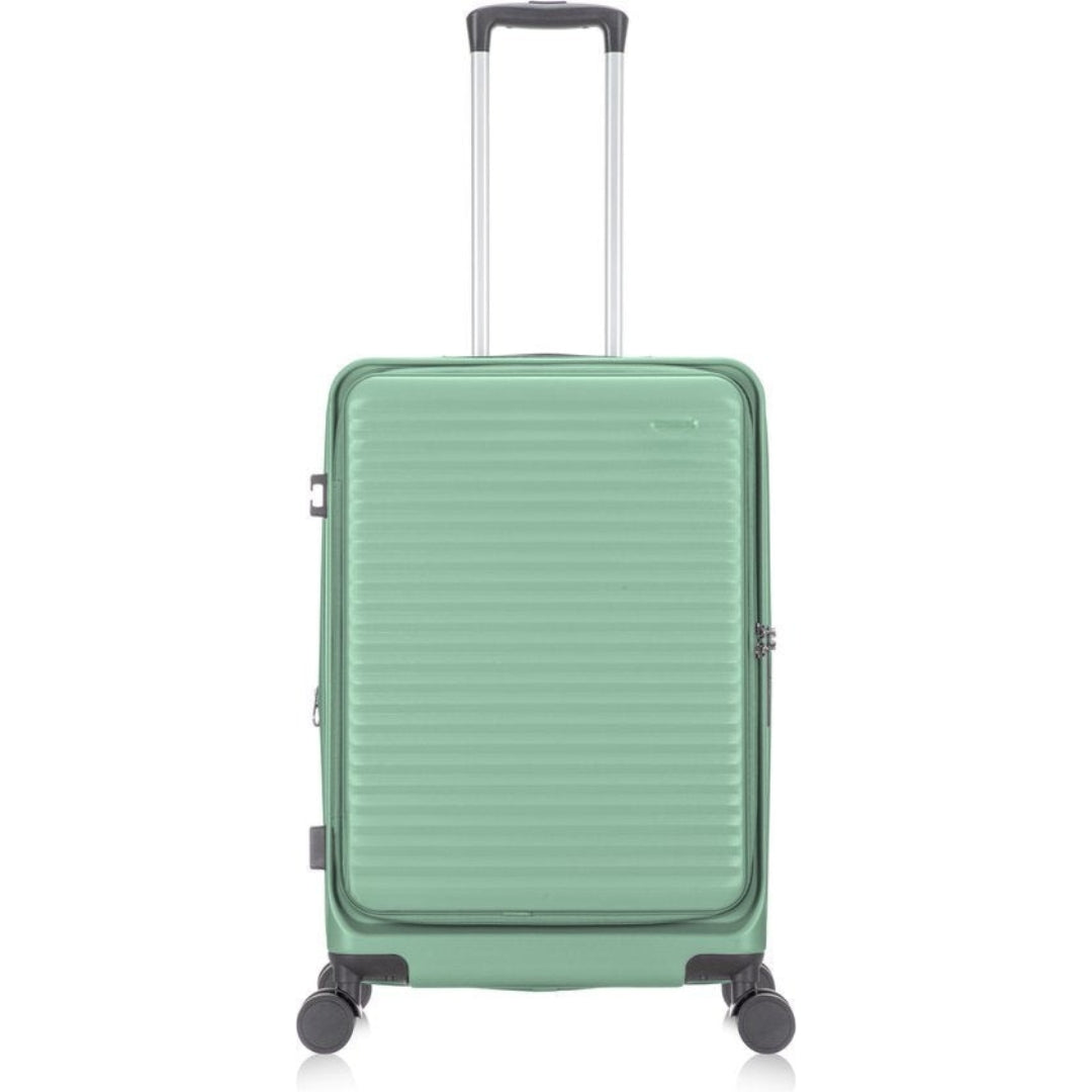 Hartschalenkoffer Vienna mit integriertem Laptopfach & TSA-Schloss; ideal für sichere Reisen.