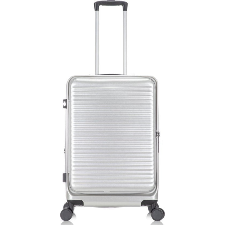 Eleganter Reisekoffer Vienna, erweiterbar, mit Frontfach für Laptop und sicheren TSA-Verschluss.