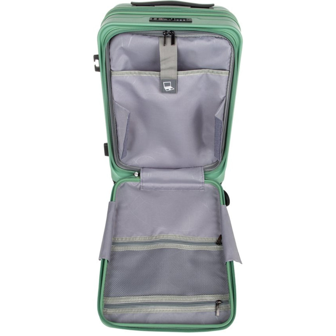 Moderner Reisekoffer Vienna für Damen & Herren, mit Laptopfach, TSA-Schloss und 360°-Rollen.