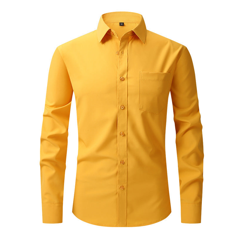 Stilvolles hellblaues Langarm-Sommerhemd für Herren, Modern Fit, perfekt für Frühling & Sommer.