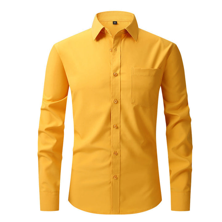 Stilvolles hellblaues Langarm-Sommerhemd für Herren, Modern Fit, perfekt für Frühling & Sommer.