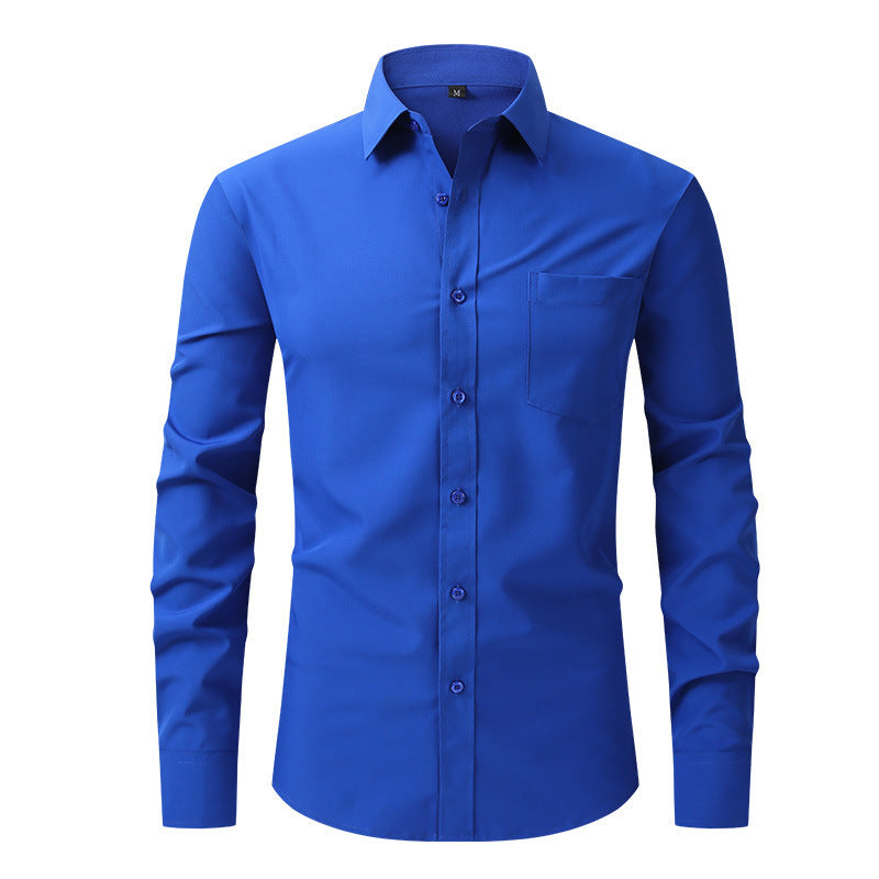 Elegantes hellblaues Herren Langarmhemd, Modern Fit, für stilvolle Sommer-Looks & Büro.