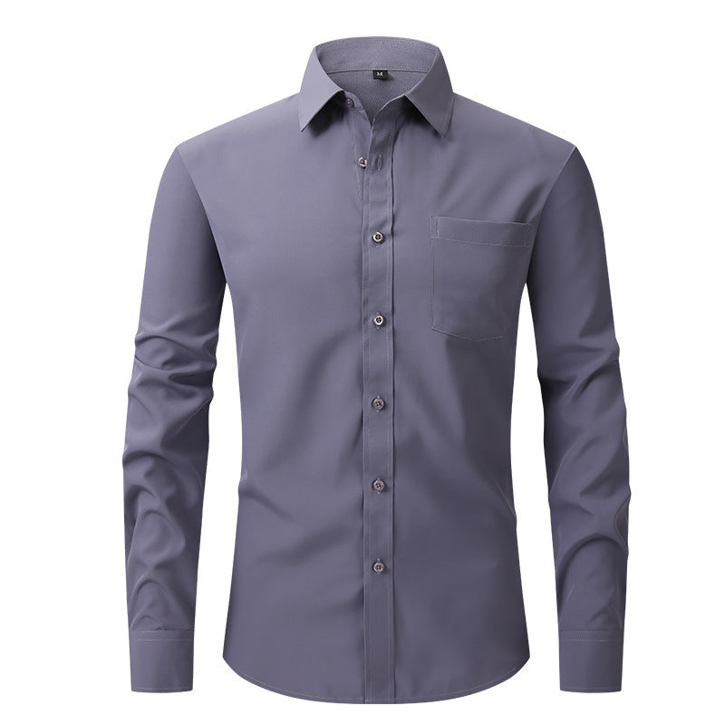 Leuchtend hellblaues Herren Sommerhemd, Langarm, Modern Fit, frisch & stilvoll für den Sommer.