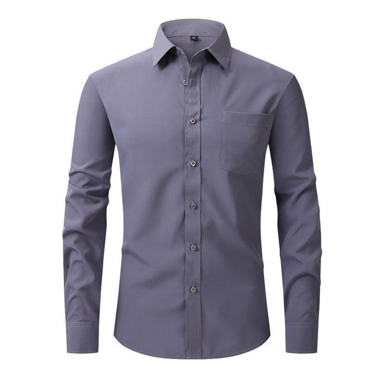 Leuchtend hellblaues Herren Sommerhemd, Langarm, Modern Fit, frisch & stilvoll für den Sommer.