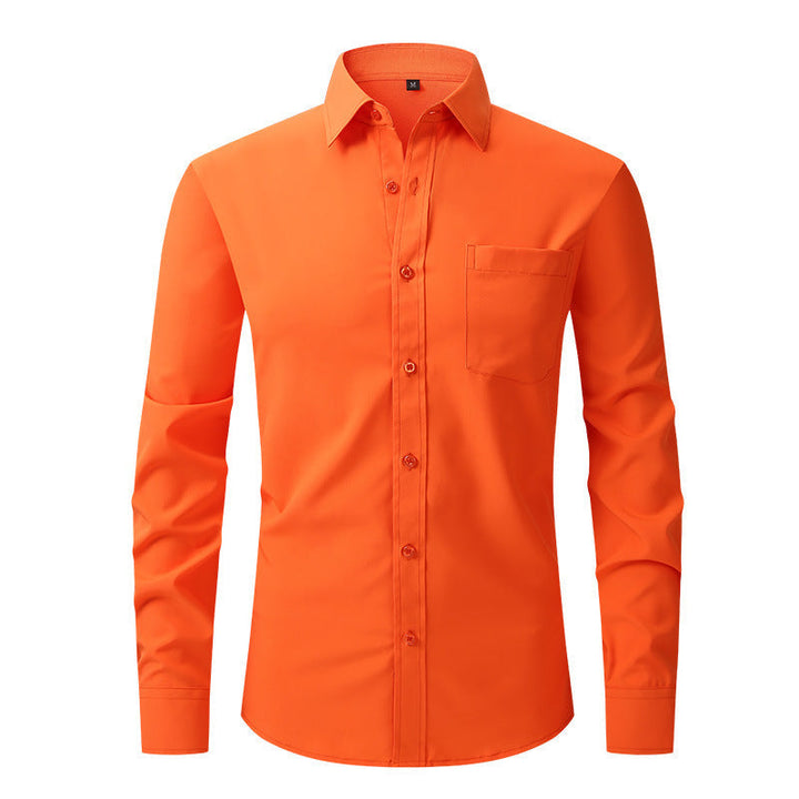 Vielseitiges hellblaues Herren Langarmhemd, Modern Fit, geeignet als Freizeit- oder Bürohemd.