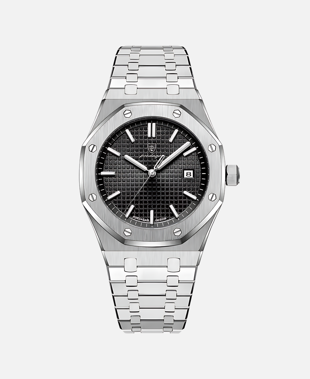 Herren Armbanduhr, 41mm Gehäuse, Quarzwerk, kratzfestes Glas, minimalistisches Zifferblatt, elegant.