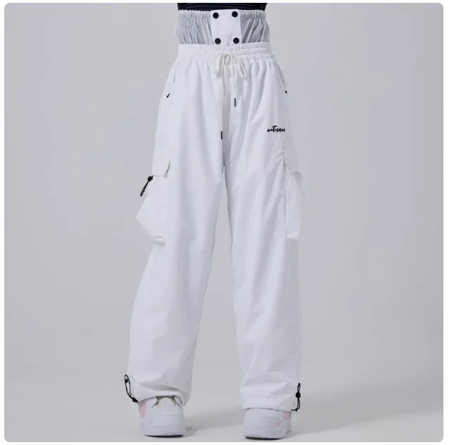Herren Baggy Skihose, wasserdicht und winddicht, ideal für Ski- und Snowboard-Wintersport.