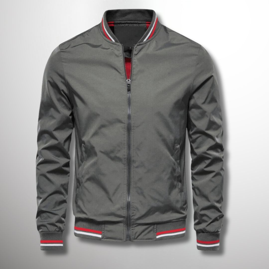 Wasserabweisende Herren Übergangsjacke mit Reißverschluss, modern und bequem für Frühling & Herbst.