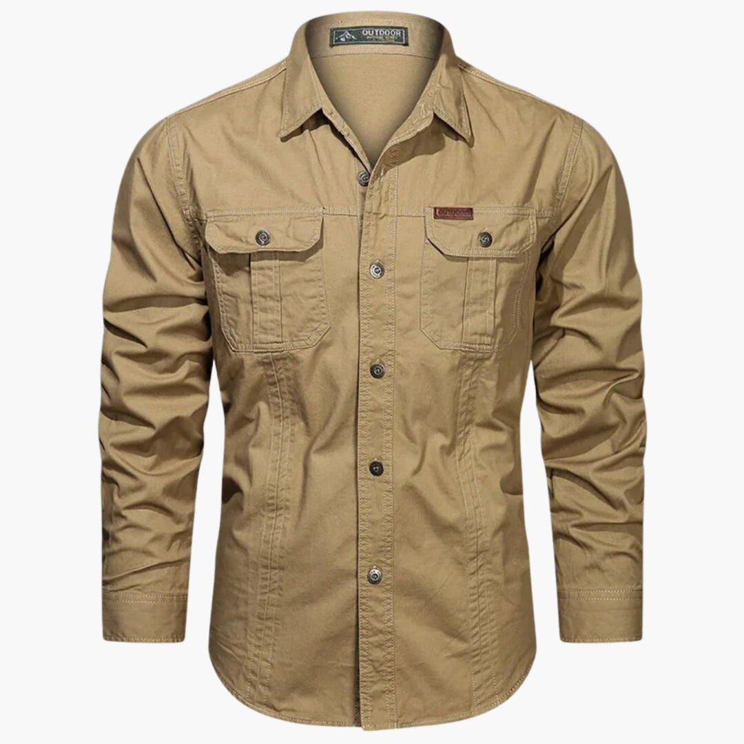 Vielseitiges Herren Cargo Hemd für Outdoor & Freizeit; strapazierfähig, mit funktionalen Taschen.