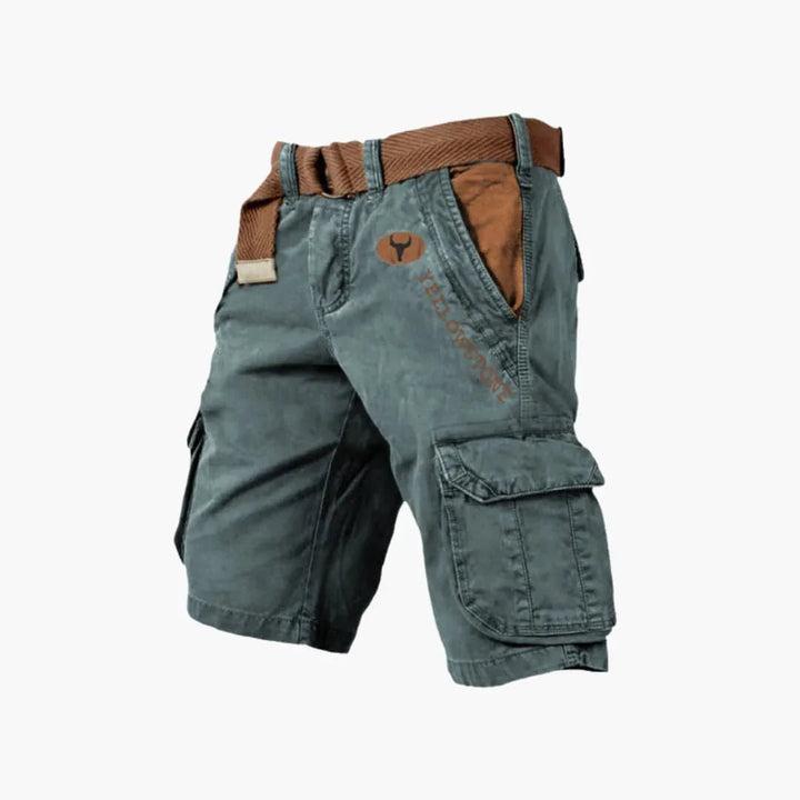 Komfortable kurze Hose für Männer, Cargoshorts mit lockerer Passform; ideal für Urlaub & Reise.