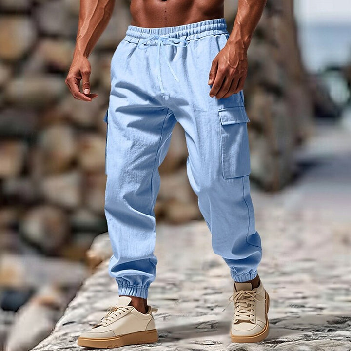 Sportliche Herren Freizeithose: Cargo Jogger Hose mit elastischem Bund & Bündchen. Modern & komfortabel für jeden Tag.