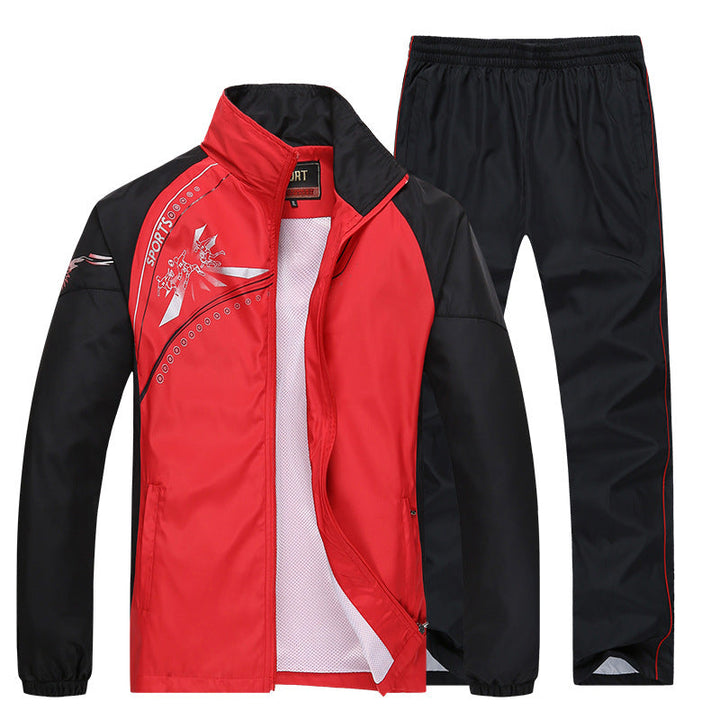 Herren College Trainingsanzug, Langarm-Set. Perfekt für Sport, Freizeit & bequeme Alltagsmode. Ganzjährig.