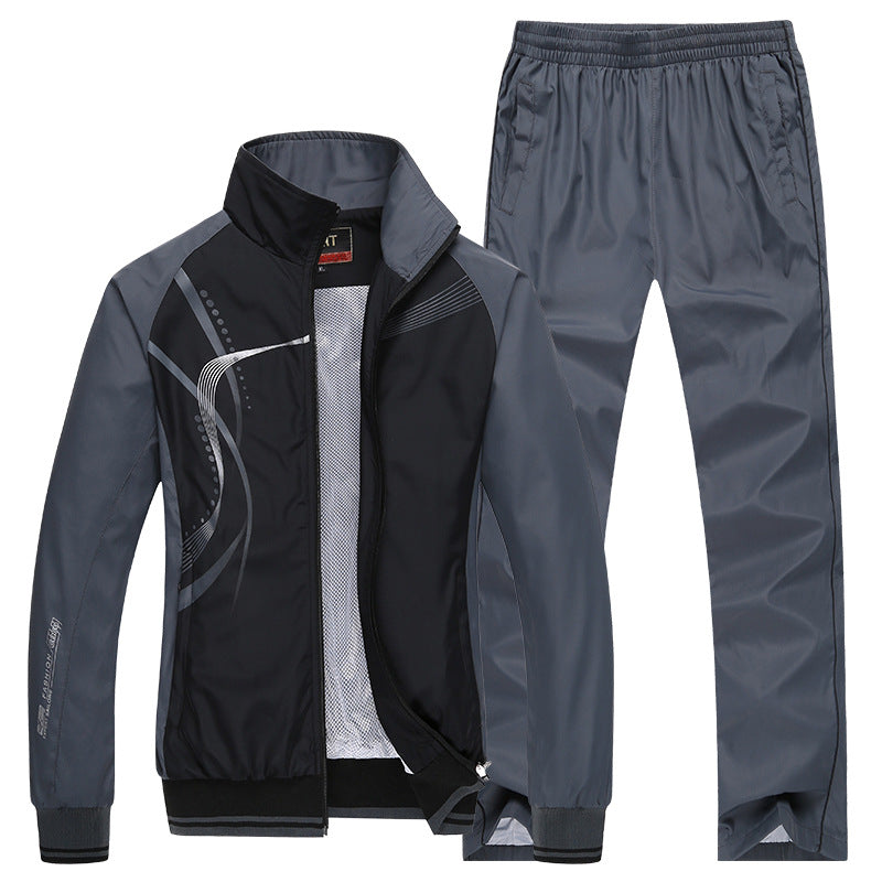 Bequemer Herren Trainingsanzug, Langarm-Set. Weiches Material, perfekt für Freizeit, Sport & Entspannung.