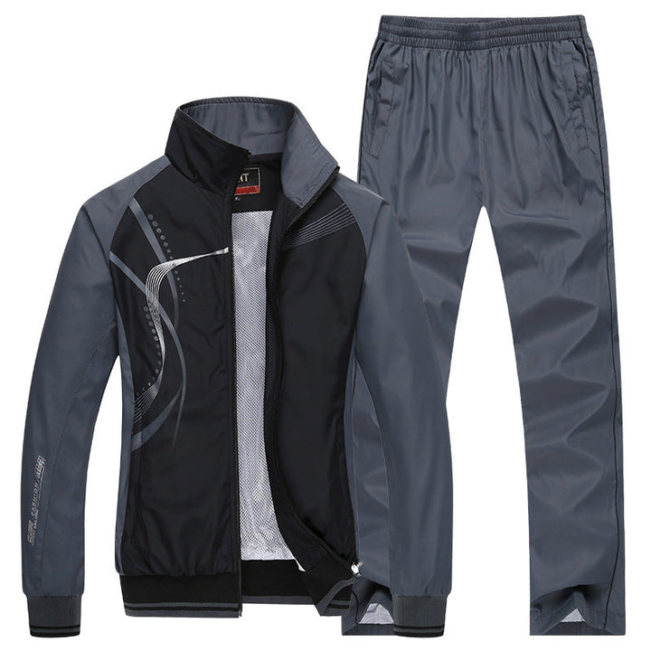 Bequemer Herren Trainingsanzug, Langarm-Set. Weiches Material, perfekt für Freizeit, Sport & Entspannung.