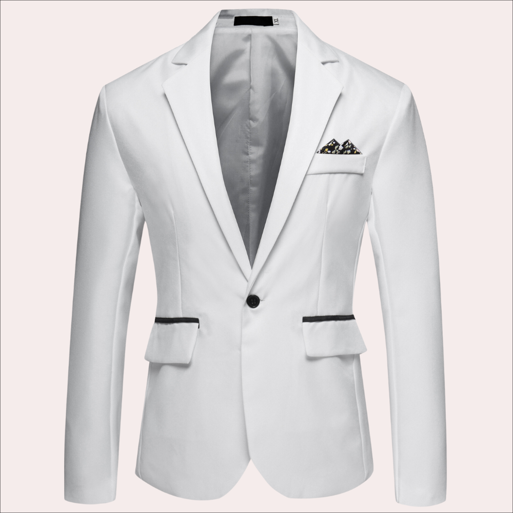 Professioneller Herren Business Blazer, ideal für gehobene Anlässe. Elegante Anzugjacke mit moderner Passform und Tasche.